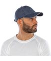 Result Headwear Washed fine line cotton cap with sandwich peak