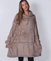 The Ribbon teddy bear fabric hoodie