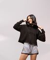 SF Women's cropped slounge hoodie
