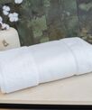 Towel City Organic bath sheet with printable border