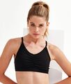 Women's TriDri® ruched sports bra (medium impact)