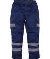 Yoko Hi-vis polycotton cargo trousers with kneepad pockets