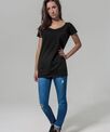 Build Your Brand Women's wide neck tee