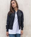 Build Your Brand Women's nylon bomber jacket