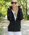 Build Your Brand Women's terry zip hoodie