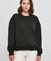 Build Your Brand Womens oversized crew neck sweatshirt