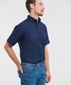 Russell Collection Short sleeve easycare Oxford shirt