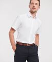 Russell Collection Short sleeve herringbone shirt