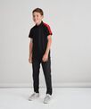 Finden & Hales Kids contrast panel polo