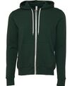 Bella Canvas Unisex polycotton fleece full-zip hoodie