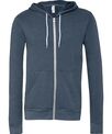 Bella Canvas Unisex polycotton fleece full-zip hoodie