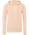 Bella Canvas Unisex polycotton fleece full-zip hoodie