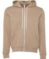 Bella Canvas Unisex polycotton fleece full-zip hoodie