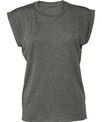 Bella Canvas Women's flowy muscle tee with rolled cuff
