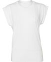 Bella Canvas Women's flowy muscle tee with rolled cuff
