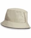 Result Headwear Deluxe washed cotton bucket hat with side mesh panels
