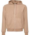 Bella Canvas Unisex sueded fleece full-zip hoodie