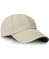 Result Headwear Washed fine line cotton cap with sandwich peak