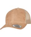 Flexfit by Yupoong Imitation suede leather trucker cap