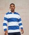 Front Row Sewn stripe long sleeve rugby shirt