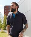 Front Row Contrast piqué polo shirt