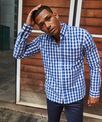 Front Row Checked cotton shirt