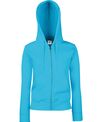 Fruit of the Loom Women's premium 70/30 hooded sweatshirt jacket