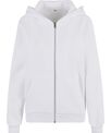 Build Your Brand Women's fluffy zip hoodie
