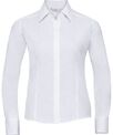 Russell Collection Women's long sleeve polycotton easycare fitted poplin shirt