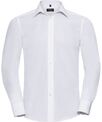 Russell Collection Long sleeve polycotton easycare fitted poplin shirt