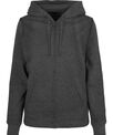 Build Your Brand Basic Womens basic zip hoodie