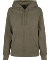 Build Your Brand Basic Womens basic zip hoodie