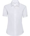 Russell Collection Women's short sleeve Oxford shirt