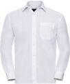 Russell Collection Long sleeve polycotton easycare poplin shirt