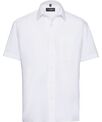 Russell Collection Short sleeve polycotton easycare poplin shirt