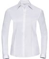 Russell Collection Women's long sleeve herringbone shirt