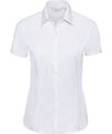 Russell Collection Women's short sleeve herringbone shirt