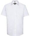 Russell Collection Short sleeve herringbone shirt