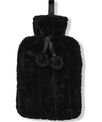Ribbon Luxury classic faux fur hot water bottle and cover