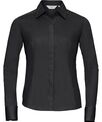 Russell Collection Women's long sleeve polycotton easycare fitted poplin shirt