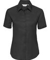 Russell Collection Women's short sleeve Oxford shirt