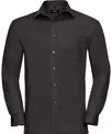 Russell Collection Long sleeve pure cotton easycare poplin shirt