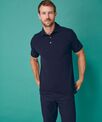 Henbury Classic cotton piqué polo with stand-up collar