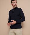 Henbury Long sleeve cotton polo shirt