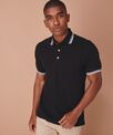 Henbury Double tipped collar and cuff polo shirt