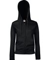 Fruit of the Loom Women's premium 70/30 hooded sweatshirt jacket