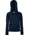 Fruit of the Loom Women's premium 70/30 hooded sweatshirt jacket