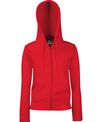 Fruit of the Loom Women's premium 70/30 hooded sweatshirt jacket