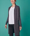 Henbury Women's longline open cardigan