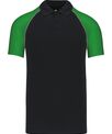 Kariban Polo baseball contrast polo shirt